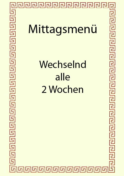 Mittagsmenü